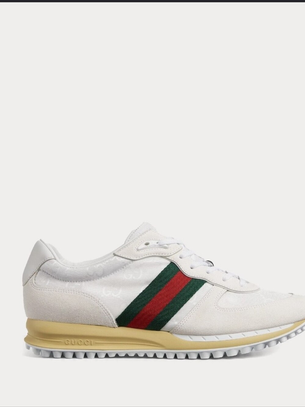 Gucci Motion Green Red White Sneaker Leather NEW